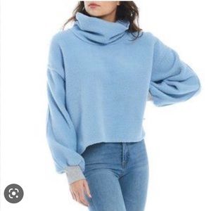 Free People Elk Mountain Funnel Neck Sweatshirt Size S/P